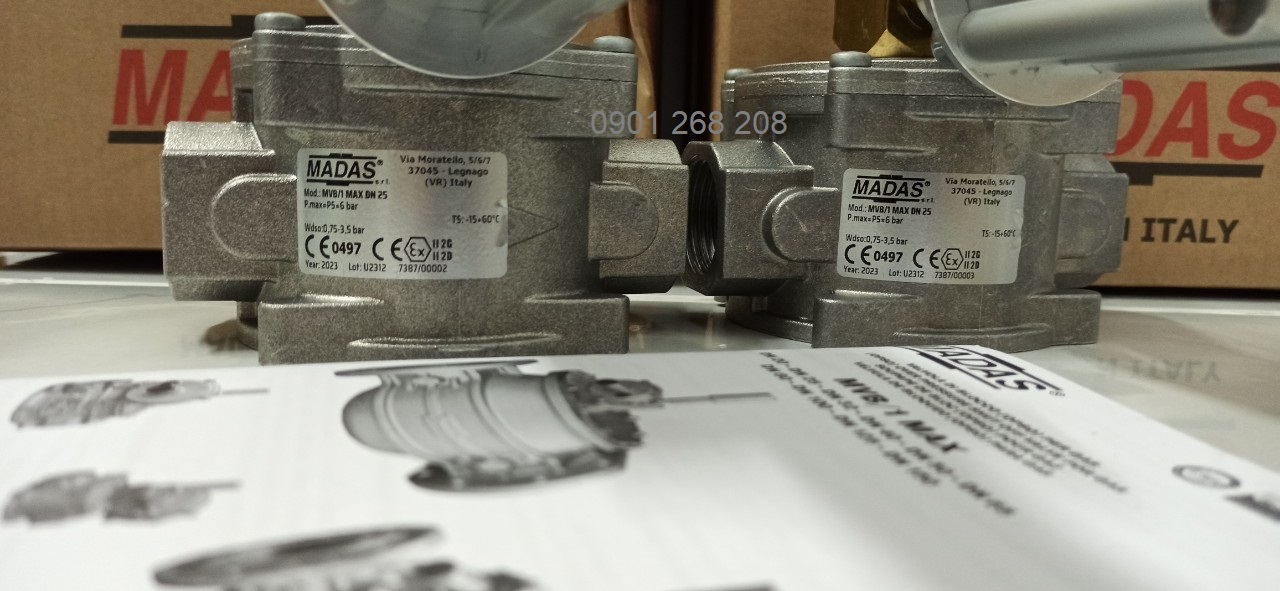 van ngắt quá áp MADAS MVB/1MAX DN25 